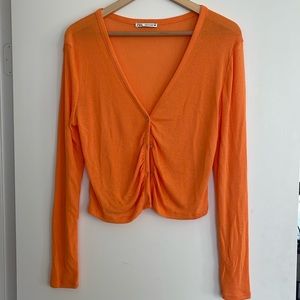 Orange Zara Cardigan